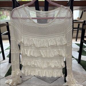 Anthro tiered ruffle top